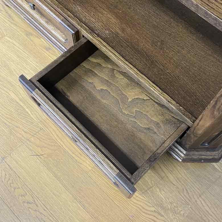 オーク無垢材 本棚 ブックケース 木製 ルーマニア製 起立木工 ヴィンテージ