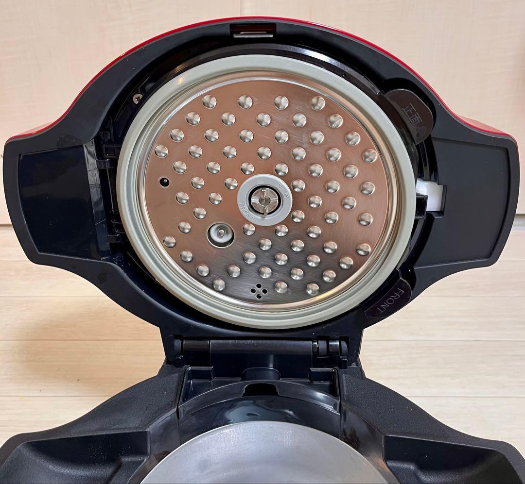 【美品】SHARP ヘルシオ ホットクック 水なし調理鍋/レッド