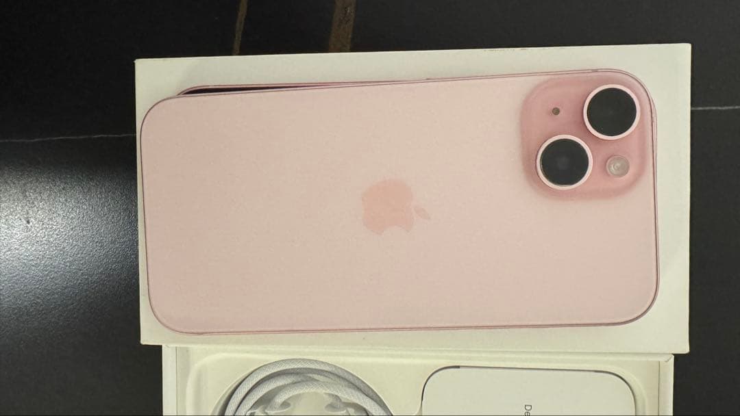 iPhone15 256GB SIMフリー ピンク バッテリー容量100
