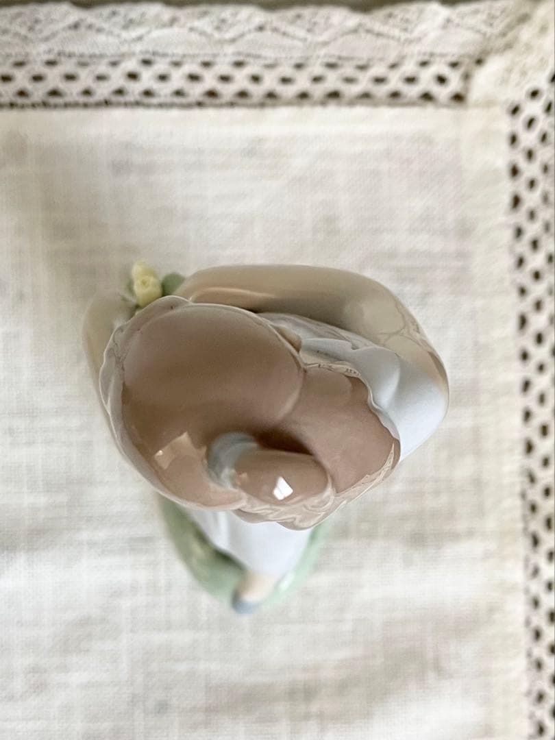 リヤドロ ヴィンテージ チューリップガーデン 少女 磁器人形 サイン 箱 陶磁器