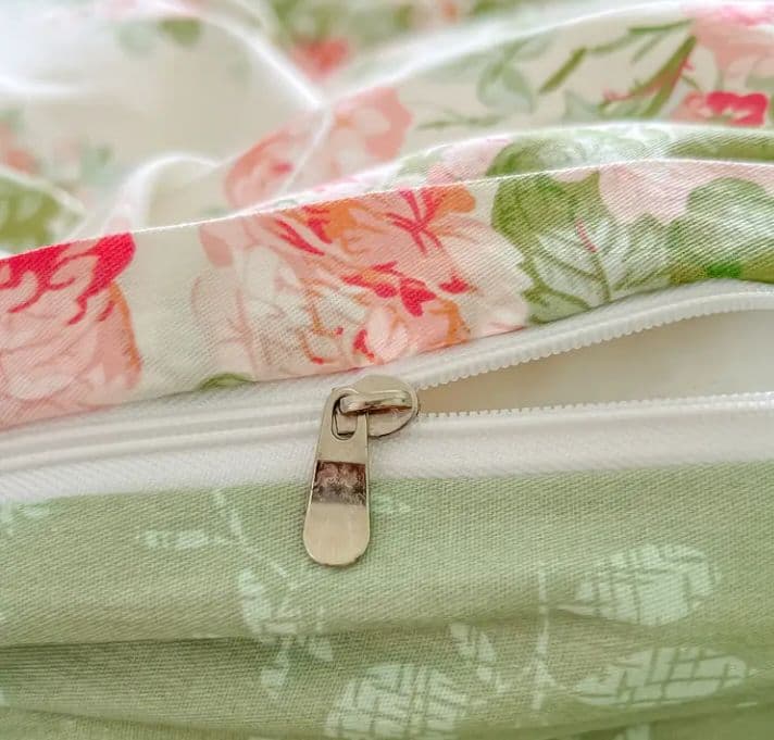 新品★フレッシュな薔薇ガーランド柄綿100%シングル掛け布団カバー枕カバーセット