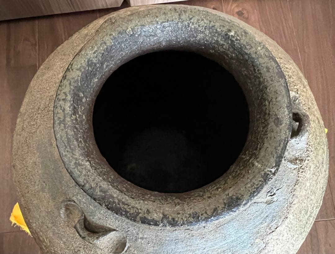 【室町末時代】古備前三耳壺 古備前美術館の箱書有 箱有 古備前鑑定委員会 古美術