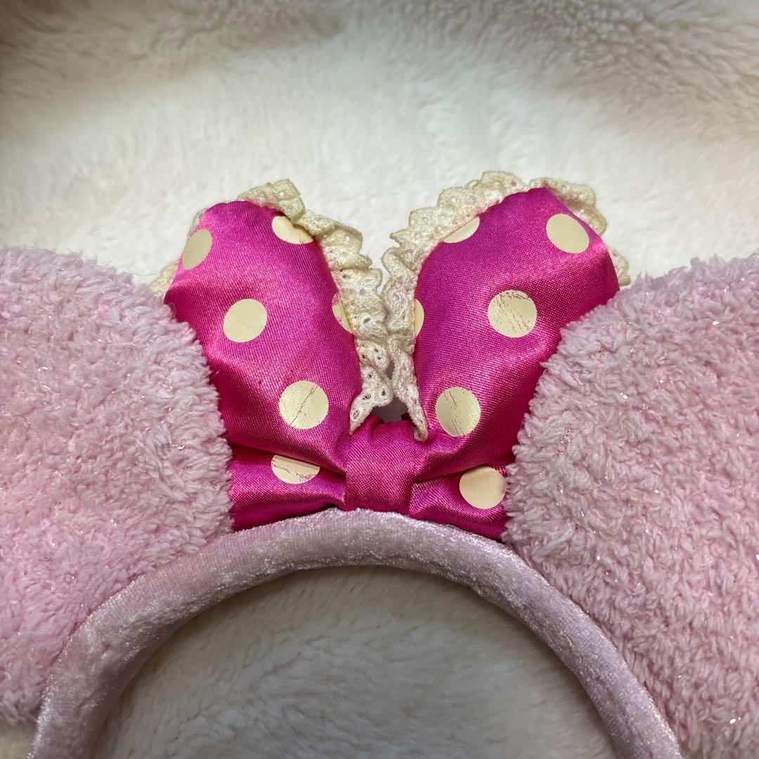 ミニー イヤリング カチューシャ Disney ピンク ドット