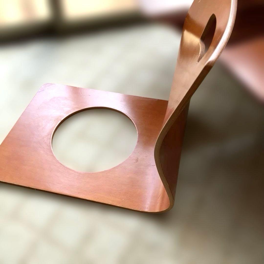 木製座椅子　穴あきデザイン座椅子　53脚　まとめ売り　業務用　大量　引き取り限定