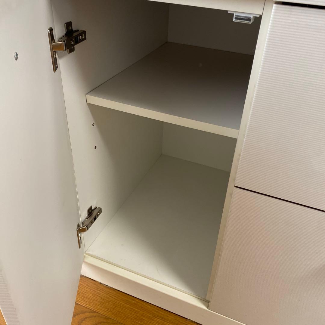 ニトリ キッチン収納キャビネット ホワイト