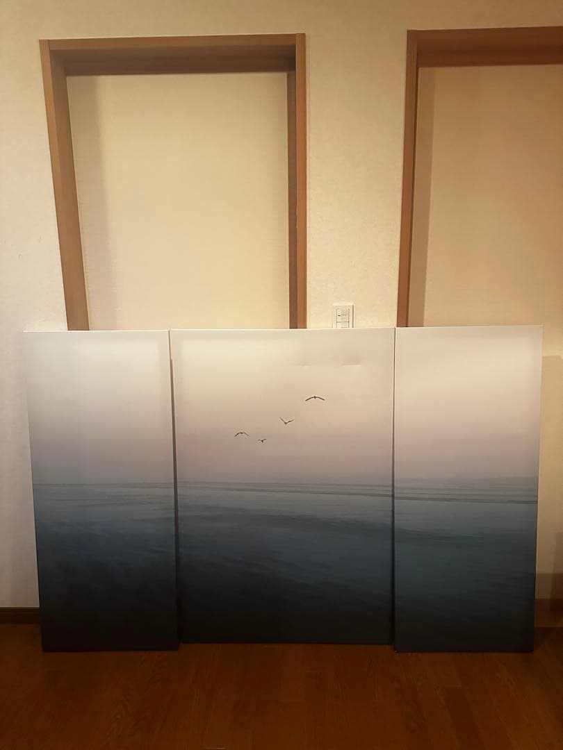 海の風景 3枚パネルアート