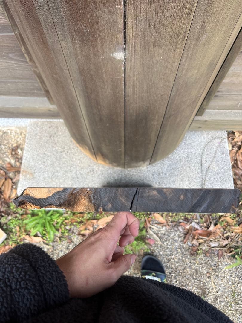 国産黒柿の一枚板　テーブル/無垢材/天板/DIY/店舗什器/木材