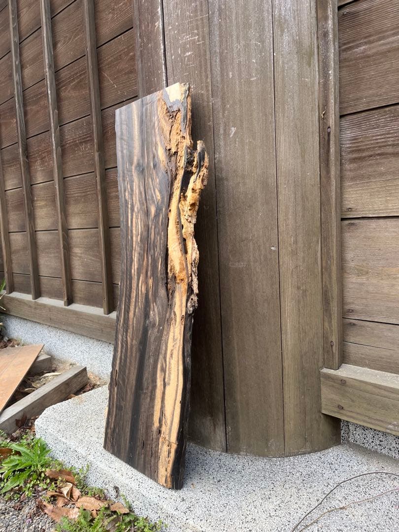 国産黒柿の一枚板　テーブル/無垢材/天板/DIY/店舗什器/木材