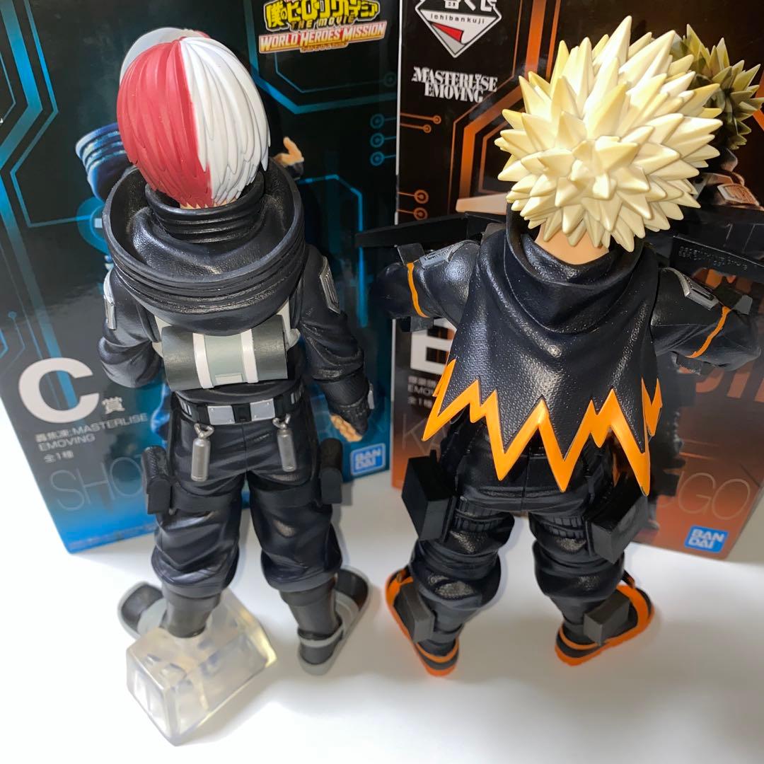 ヒロアカ　一番くじ　ワールドヒーローズミッション　轟焦凍　爆豪勝己　フィギュア
