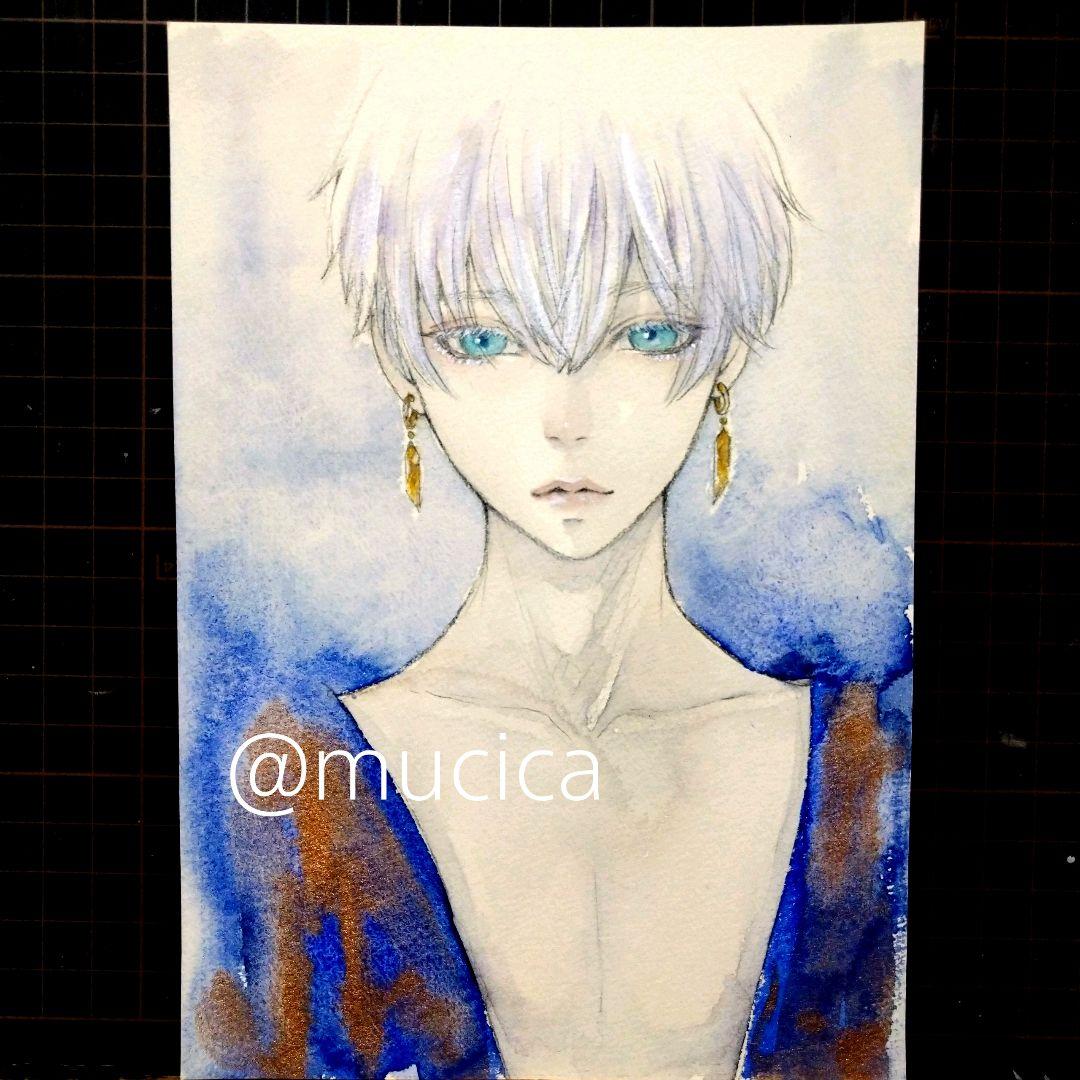 専用　肉筆原画　手描きイラスト　絵画　オリジナル　アナログ　水彩画　2枚