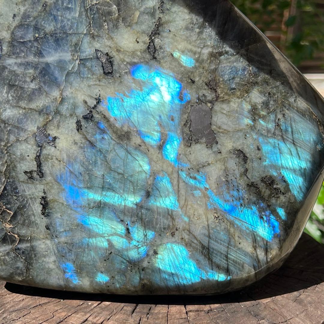 ✳️超極大‼️✨激レアレインボーシラーが超綺麗✨ラブラドライト 原石 天然石 置物