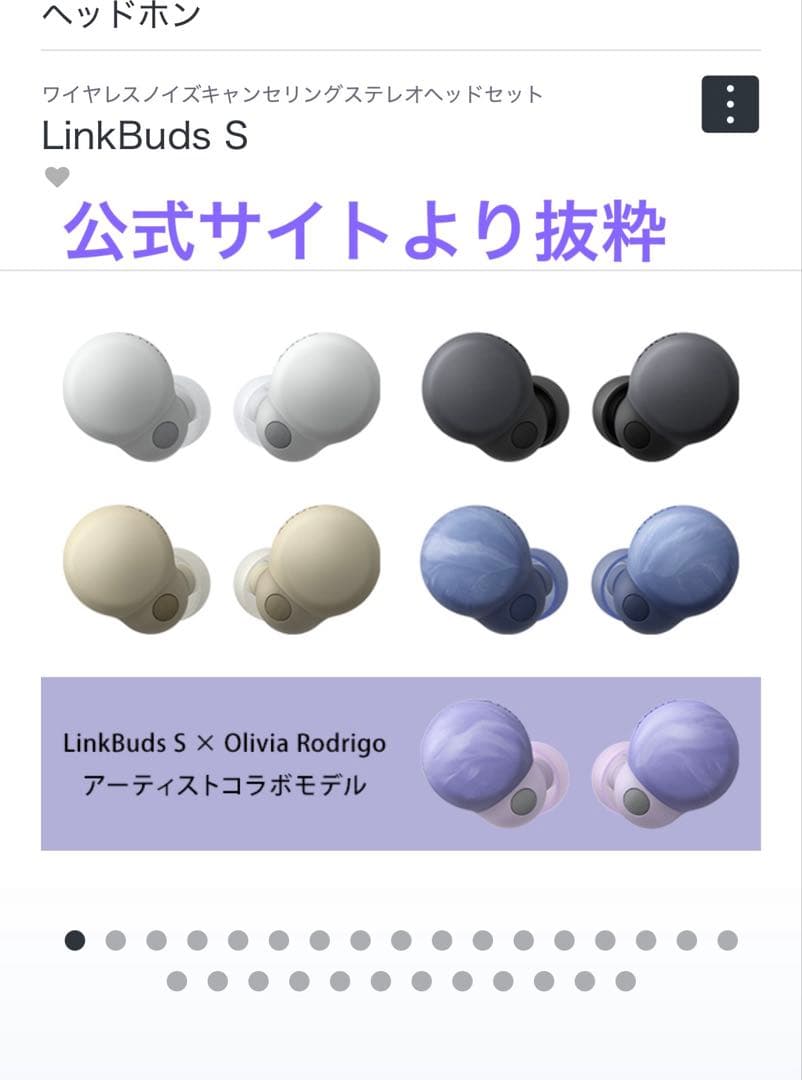 SONY ワイヤレスヘッドホン ケース　Lindbuds S