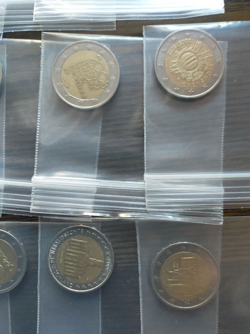 ユーロ記念硬貨　2ユーロ14個