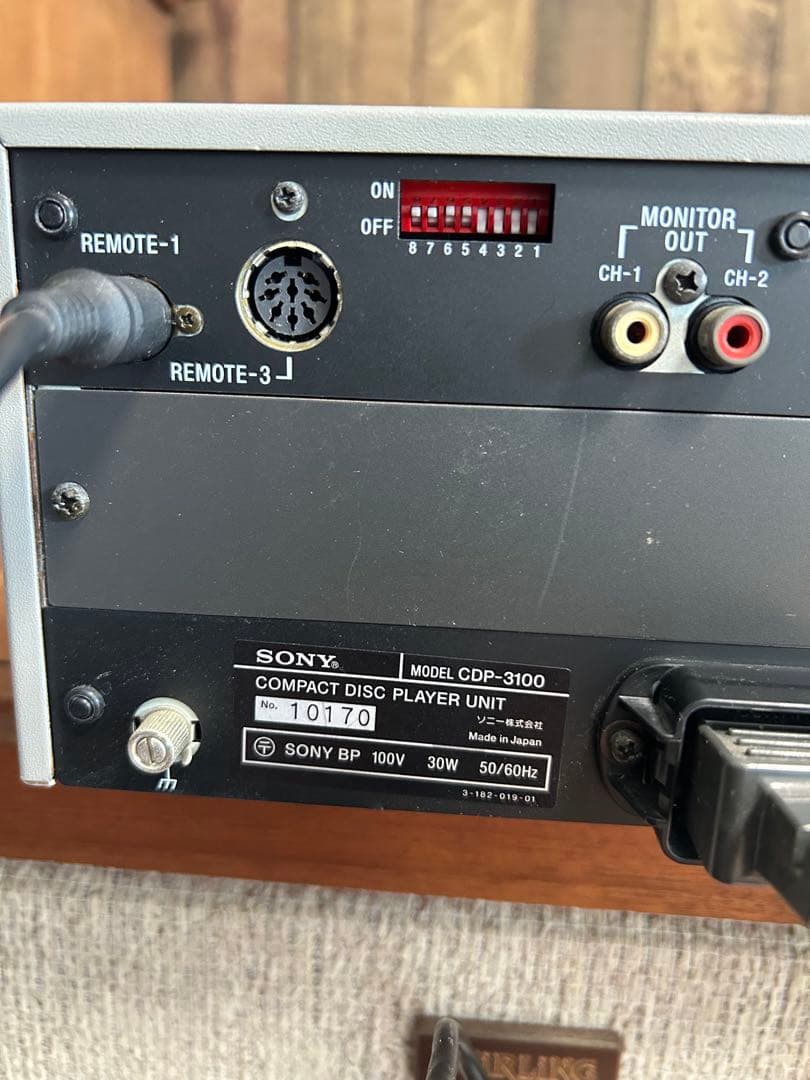 SONY CDプレーヤー CDP-3100 コントロールユニットCDS-3100