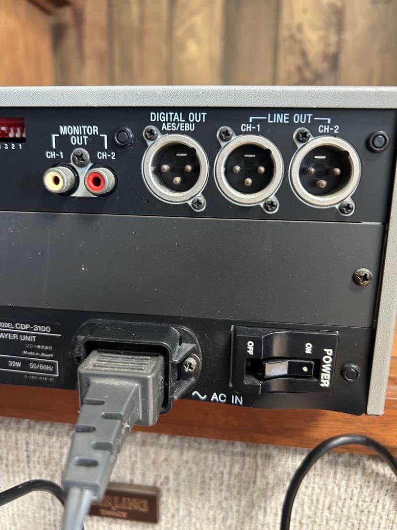 SONY CDプレーヤー CDP-3100 コントロールユニットCDS-3100