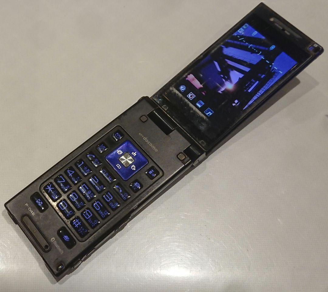 ワンセグ ドコモ docomo P-04B パープル ガラケー ゲーム ガンダム