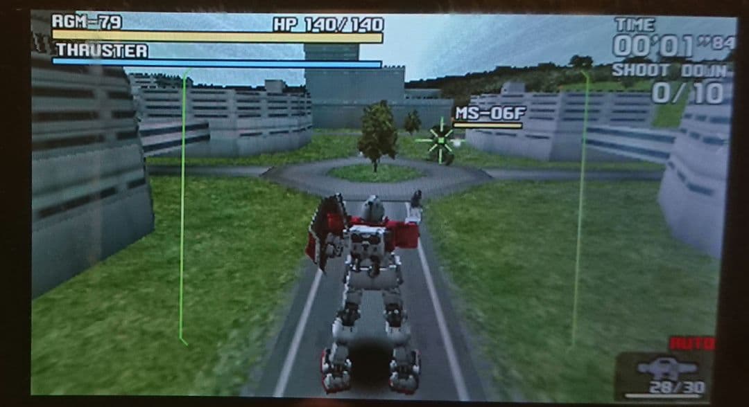 ワンセグ ドコモ docomo P-04B パープル ガラケー ゲーム ガンダム