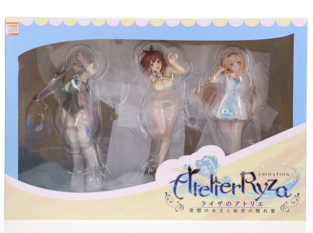 ライザのアトリエ ライザ＆クラウディア＆リラ 水着Ver セット　フィギュア