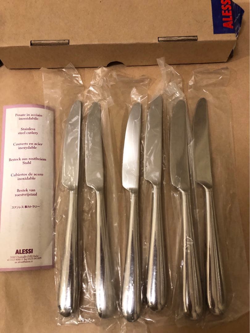 未使用　ALESSI アレッシィ　ナイフ18本セット　④ カトラリー