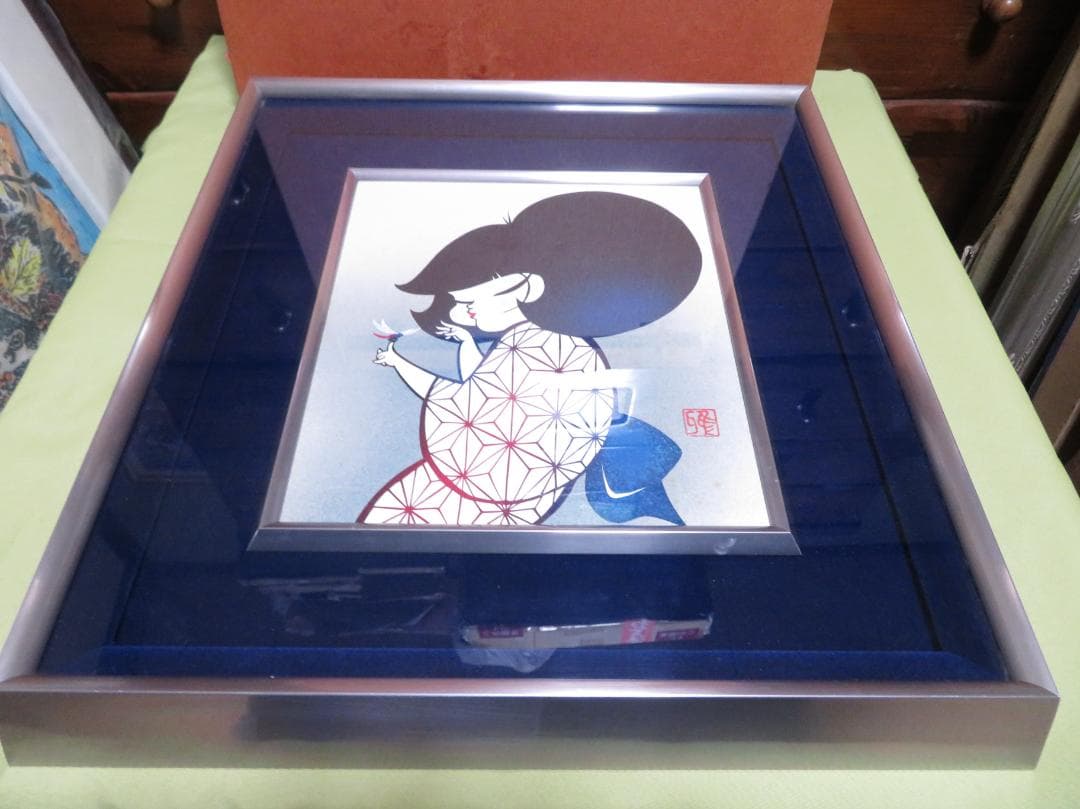 ◆ 宮田雅之　「童女」　日本人初の国連公式認定画家　「刀勢画」　真作保証　◆