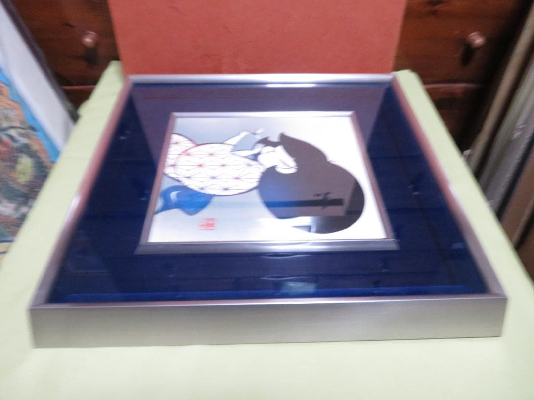 ◆ 宮田雅之　「童女」　日本人初の国連公式認定画家　「刀勢画」　真作保証　◆