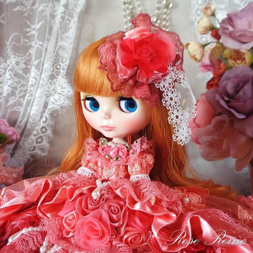 ベルサイユの薔薇 花の妖精 フェアリーコーラルのオーバーフリルドールドレス