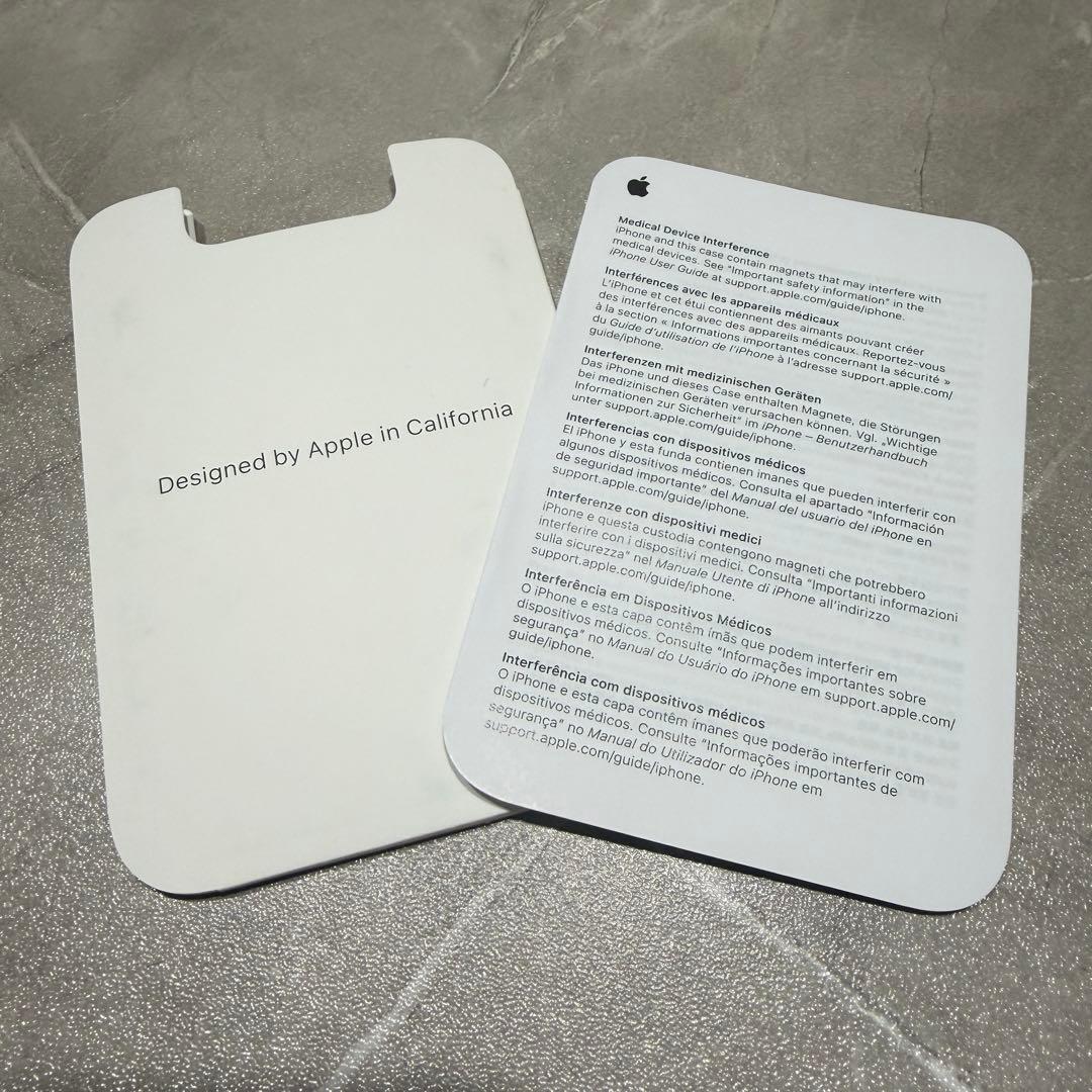 Apple純正MagSafe対応iPhoneファインウーブンウォレット・ブラック