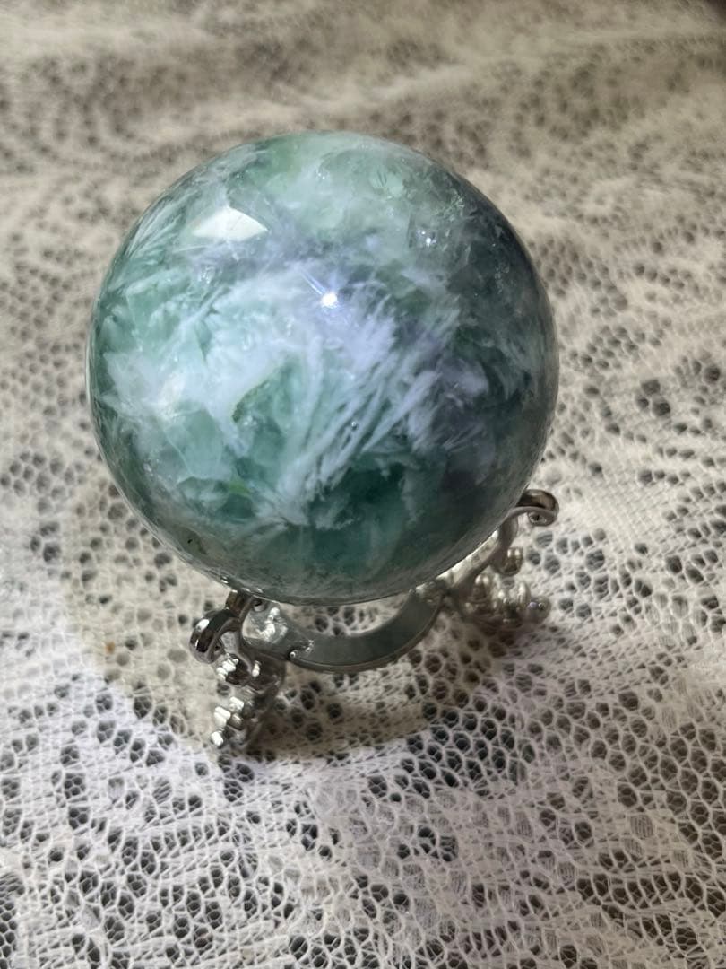 フェザーブルーフローライト　スフィア