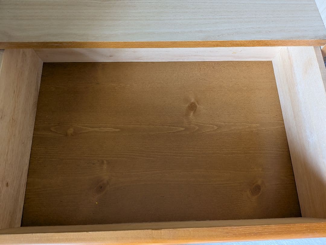 ナチュラルウッド 2ドア衣装タンス