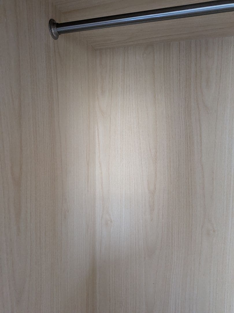 ナチュラルウッド 2ドア衣装タンス