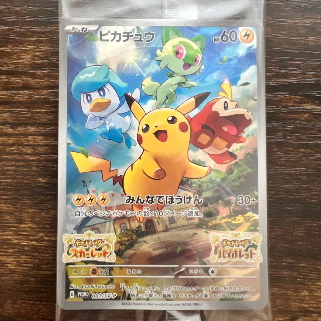 2枚セット　ピカチュウ　プロモ　みんなでぼうけん　未開封