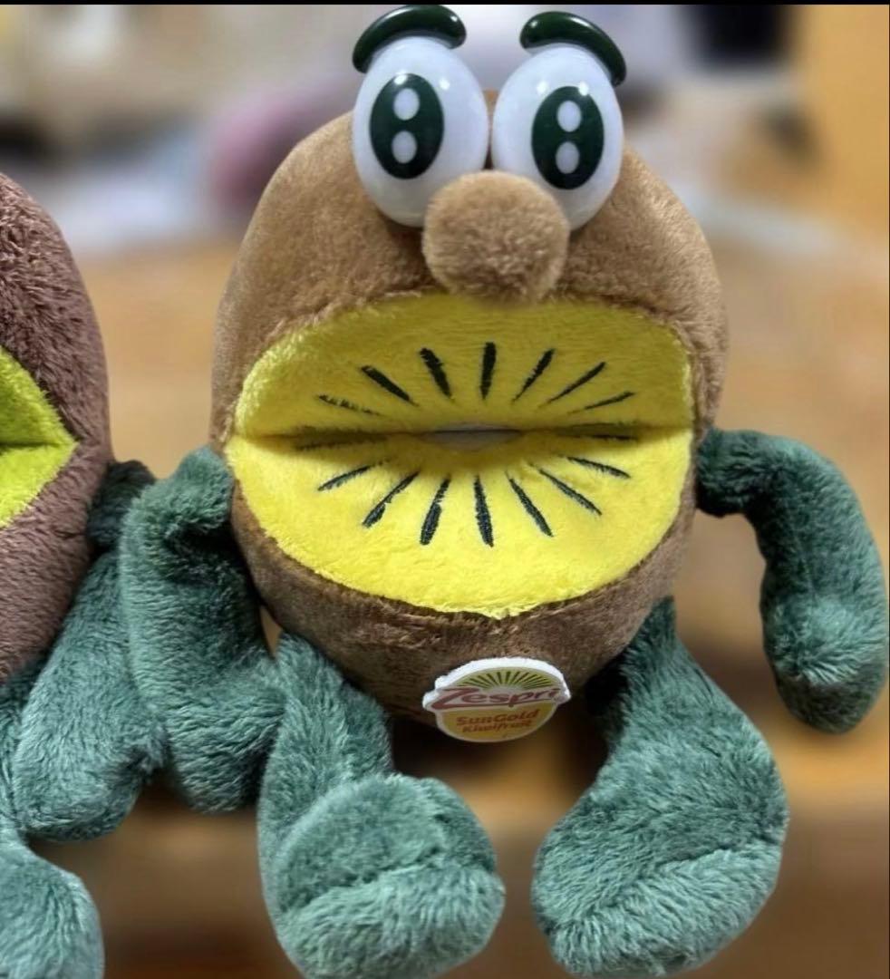ゼスプリ　キウイブラザーズ　ぬいぐるみ　セット　グリーン　ゴールド