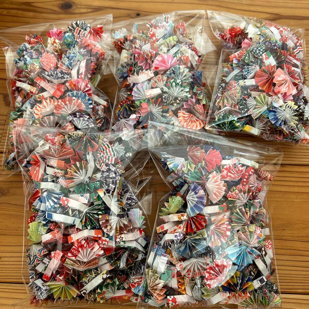 【マロン】2月分　和柄和紙の扇子　1000個