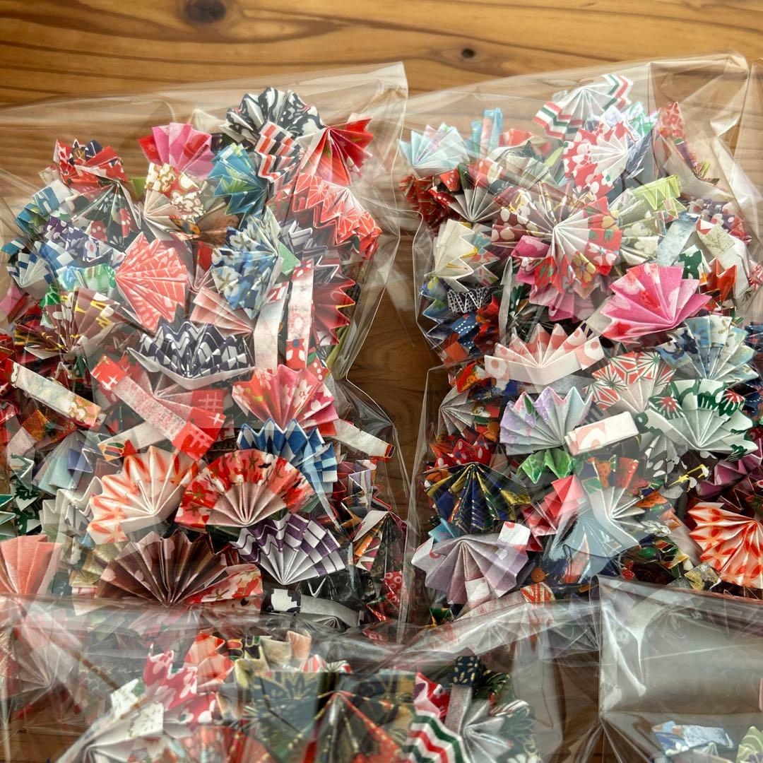 【マロン】2月分　和柄和紙の扇子　1000個