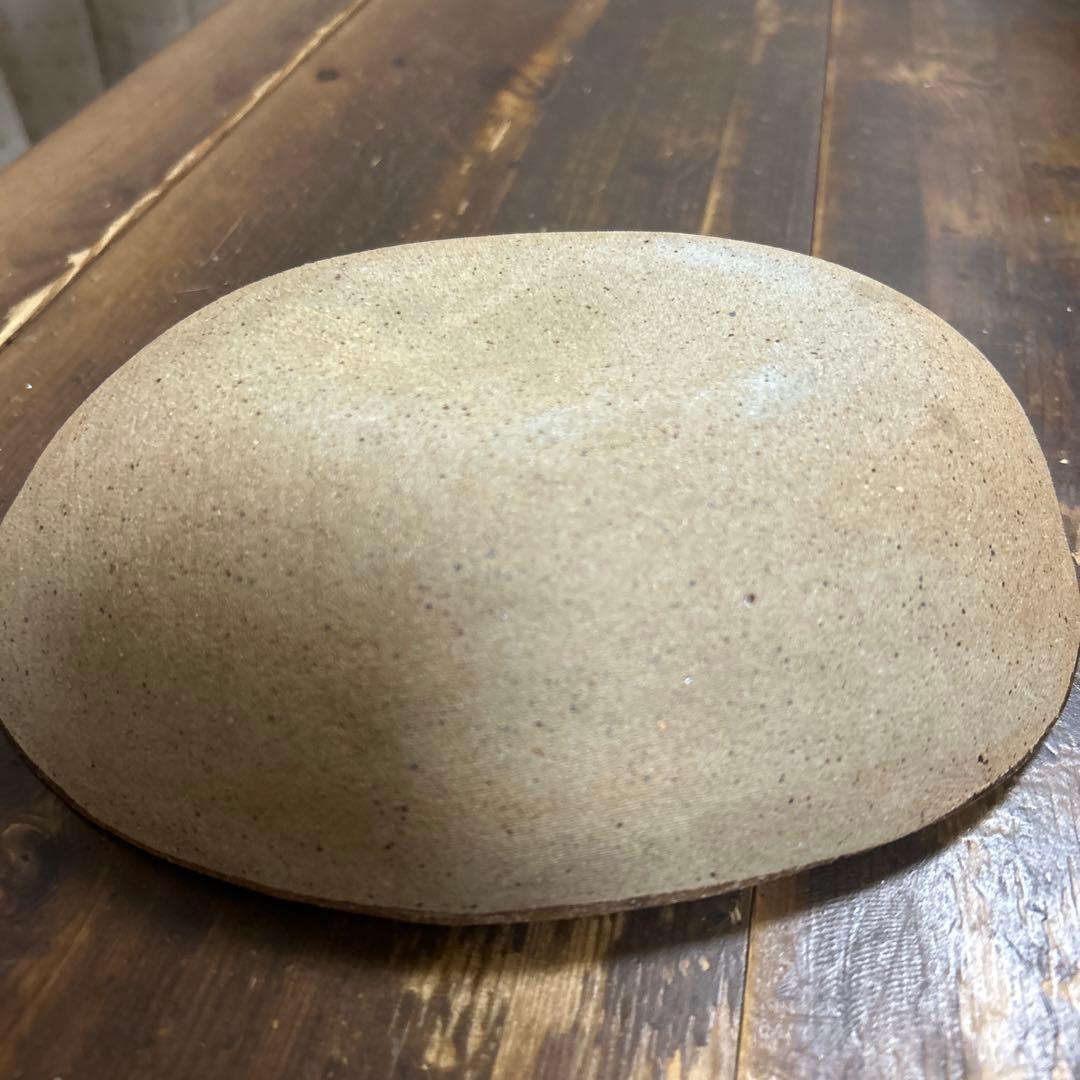 作家　陶芸作家　スリップウエア　工芸品　オーバル深皿