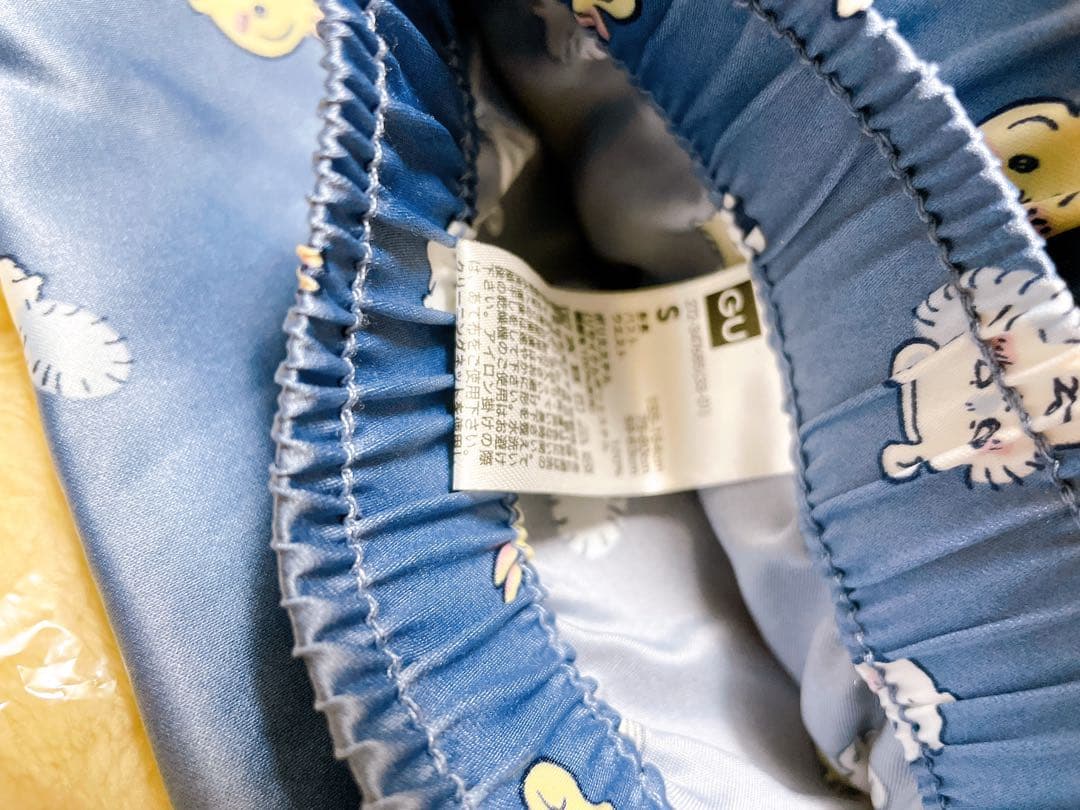 ちいかわ　うさぎ　ハチワレ　モモンガ　GUコラボ パジャマ　パーカー　セット　S