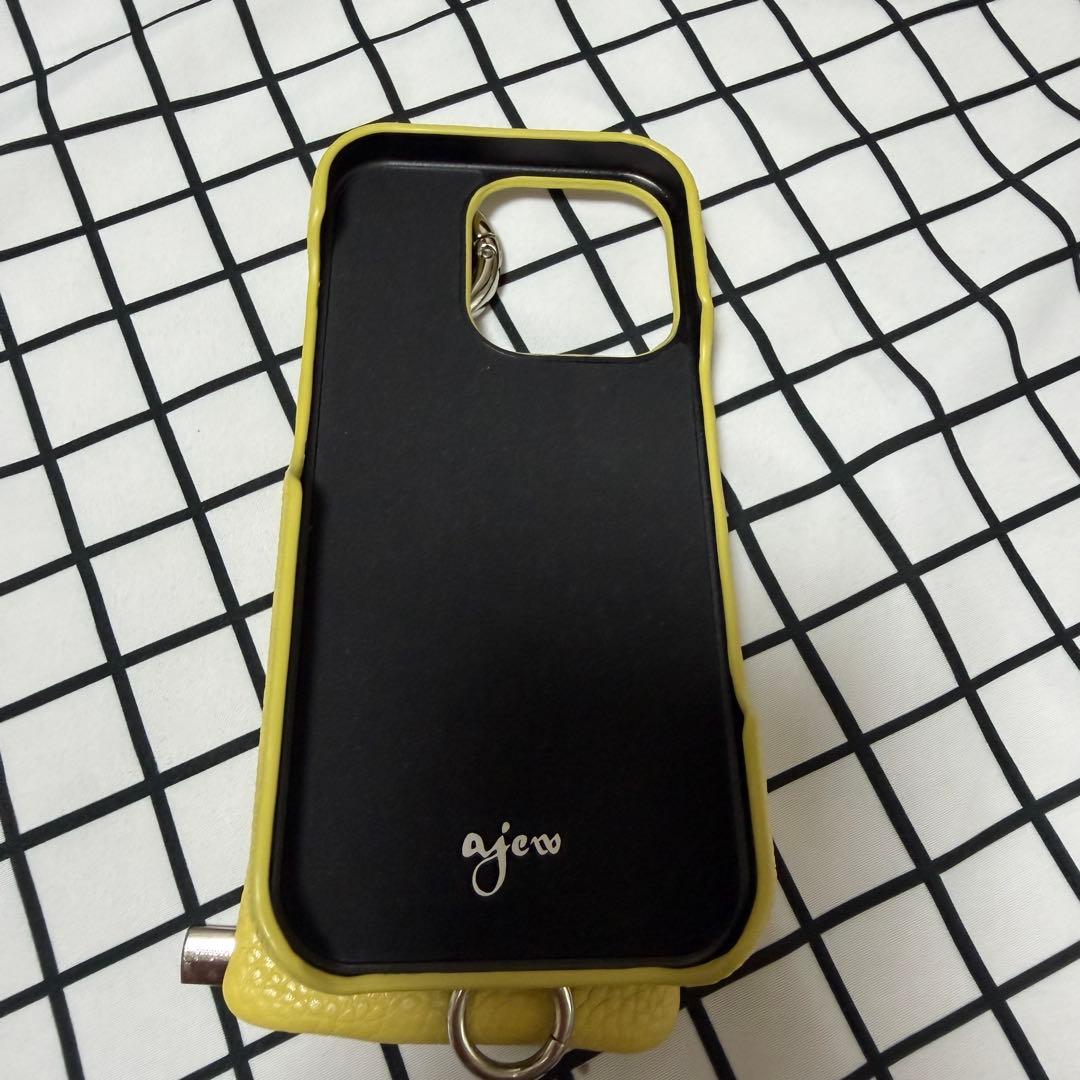 極美品！ajew iphone 16proケース イエロー