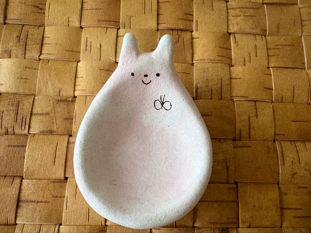 伊藤みほさん うさぎ 子供茶碗 小皿 シュガーボウル