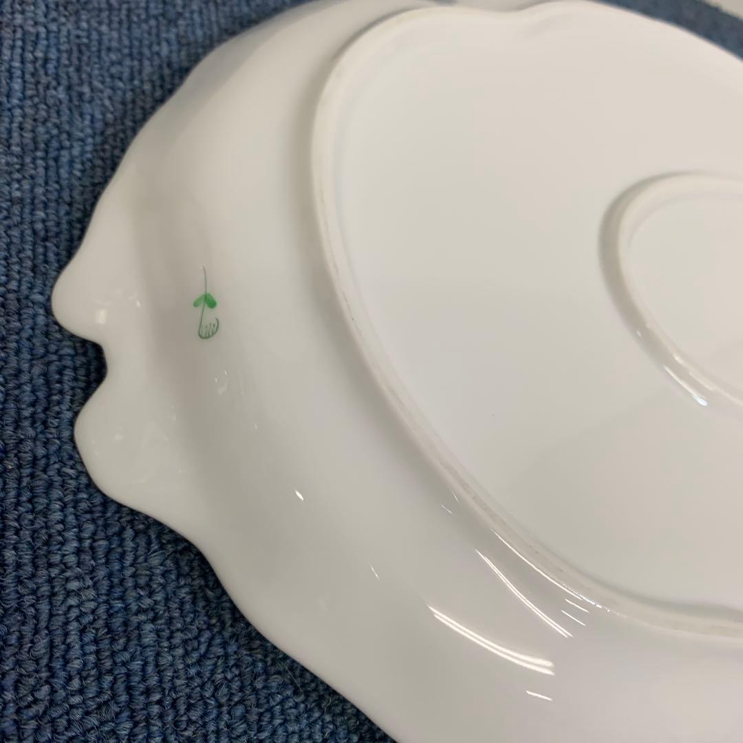 HEREND ヘレンド　パーティートレイ　プレート　大皿　アポニーグリーン