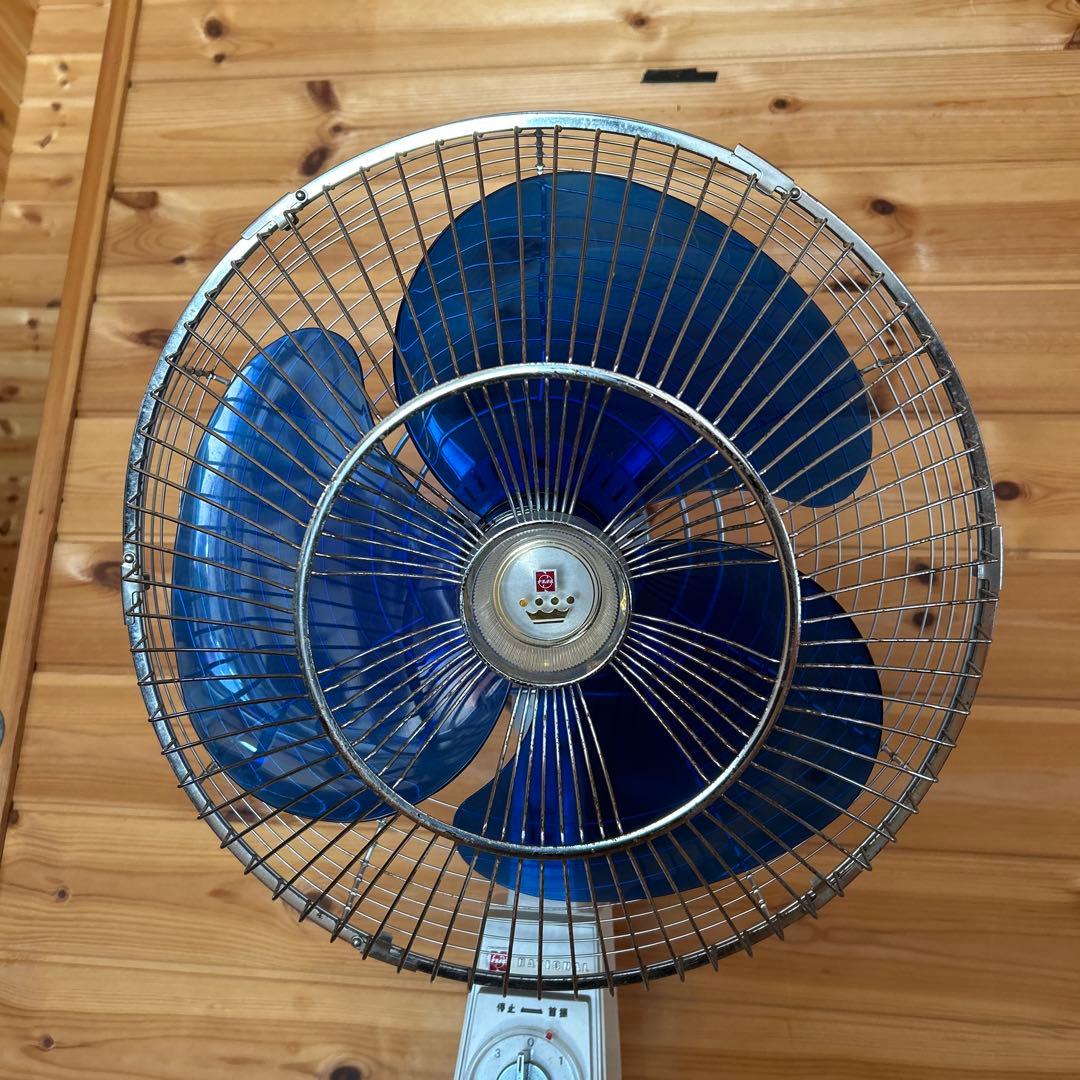 【送料込み】昭和レトロ ナショナル大型扇風機 F-35VH 動作品