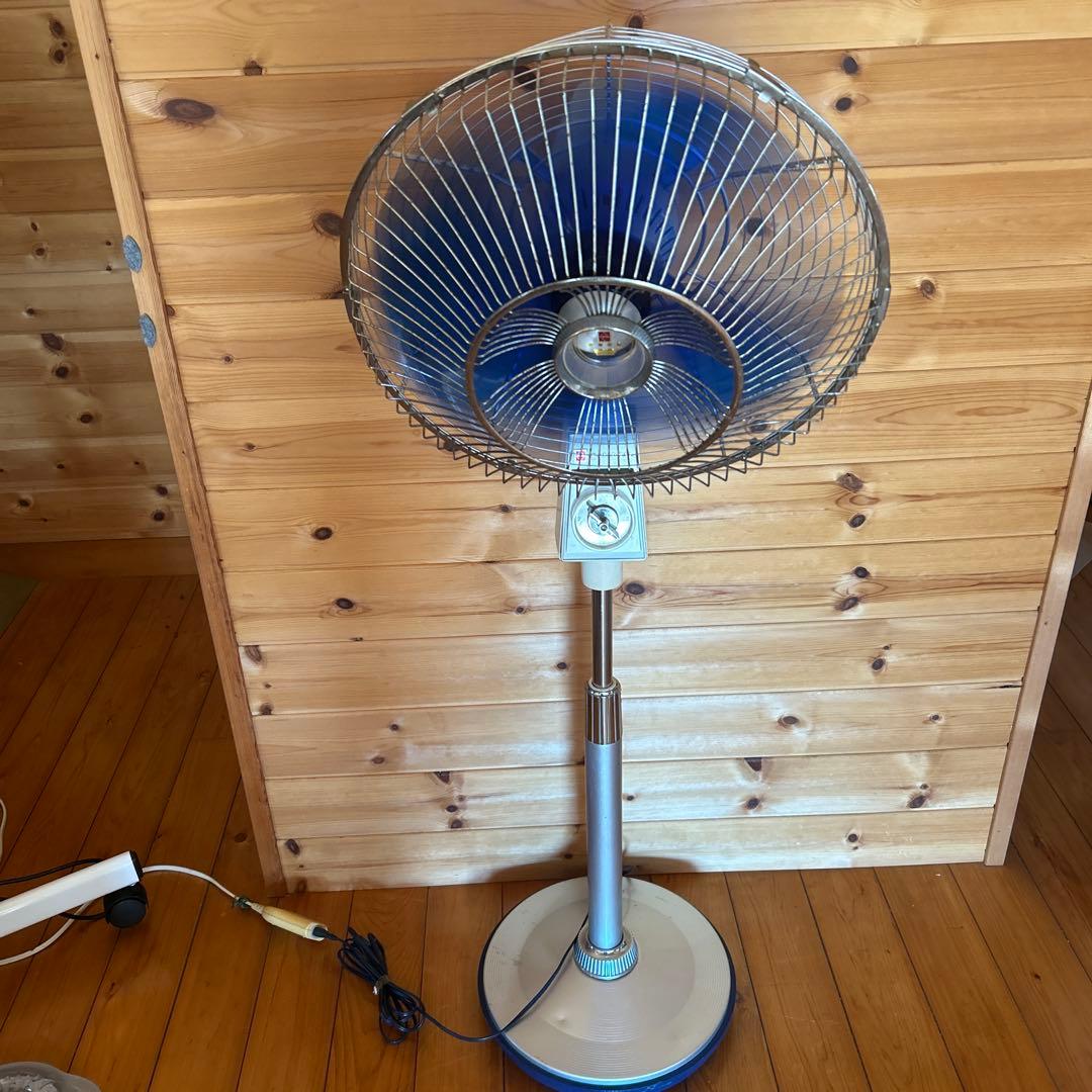 【送料込み】昭和レトロ ナショナル大型扇風機 F-35VH 動作品