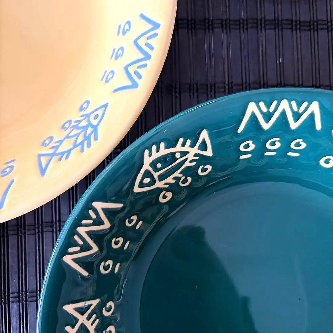 【未使用保管品】【藤井風】魚柄ミッチャム カレー皿 パスタ皿 5色アソート5枚