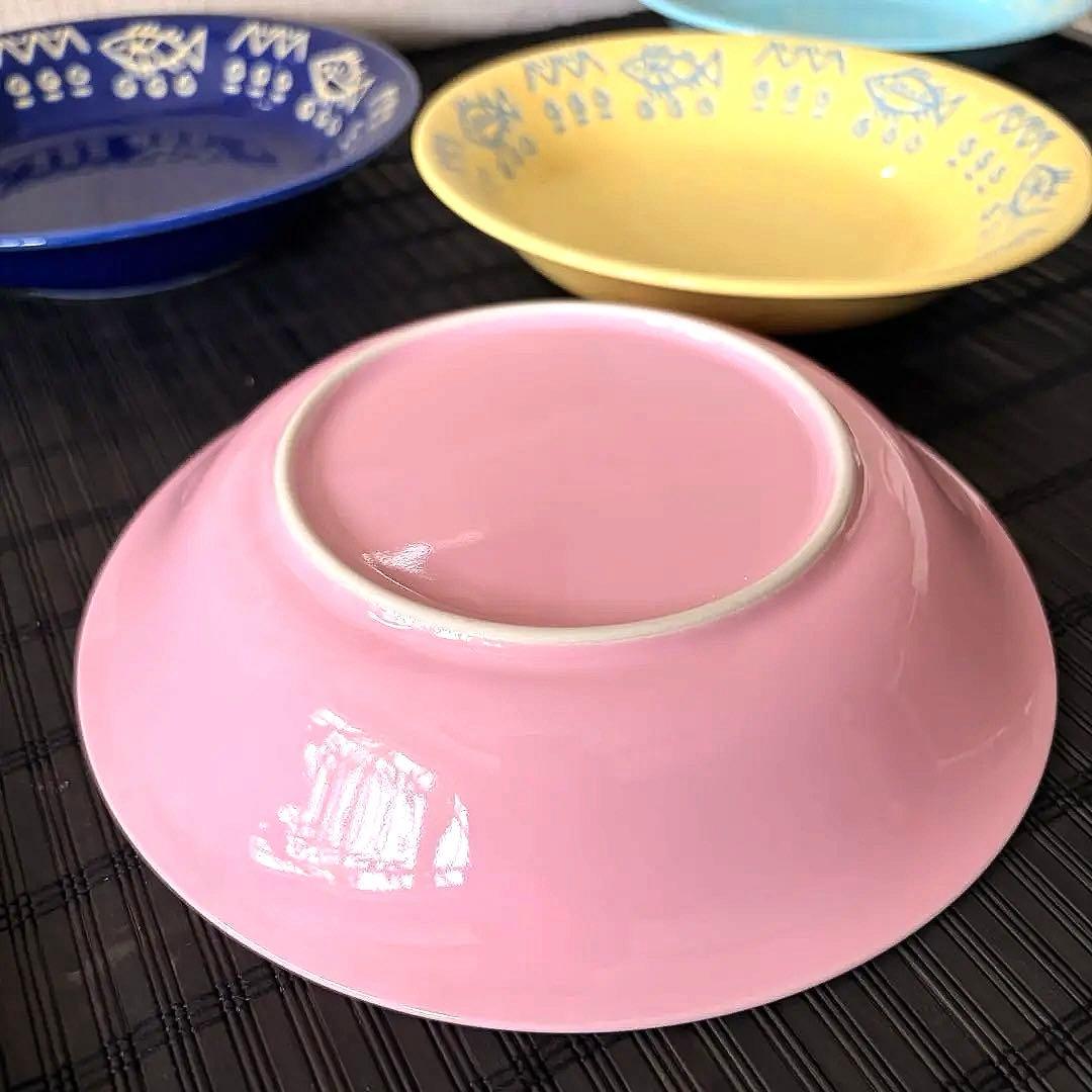 【未使用保管品】【藤井風】魚柄ミッチャム カレー皿 パスタ皿 5色アソート5枚