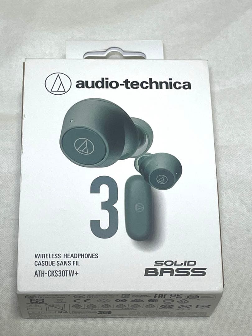 美品】audio-technica ATH-CKS30TW+ ワイヤレスイヤホン