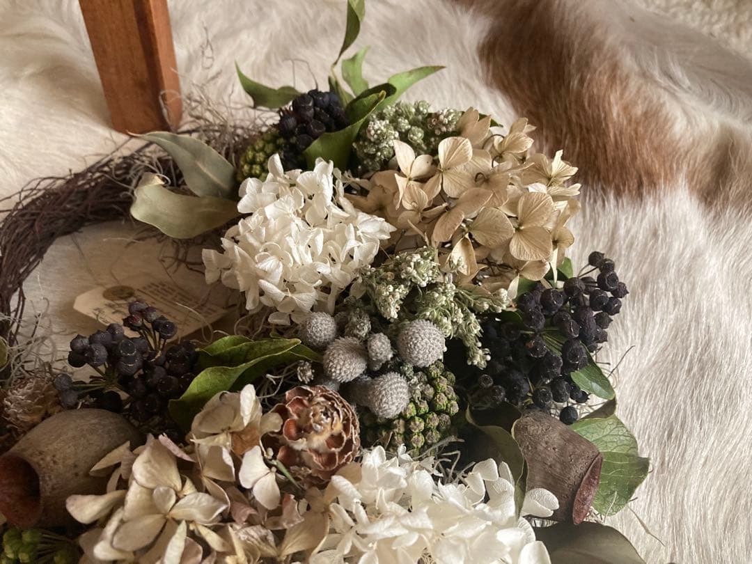 おまとめ⭐︎wreath #263秋色紫陽花  クラシカル リース
