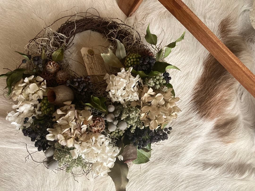 おまとめ⭐︎wreath #263秋色紫陽花  クラシカル リース