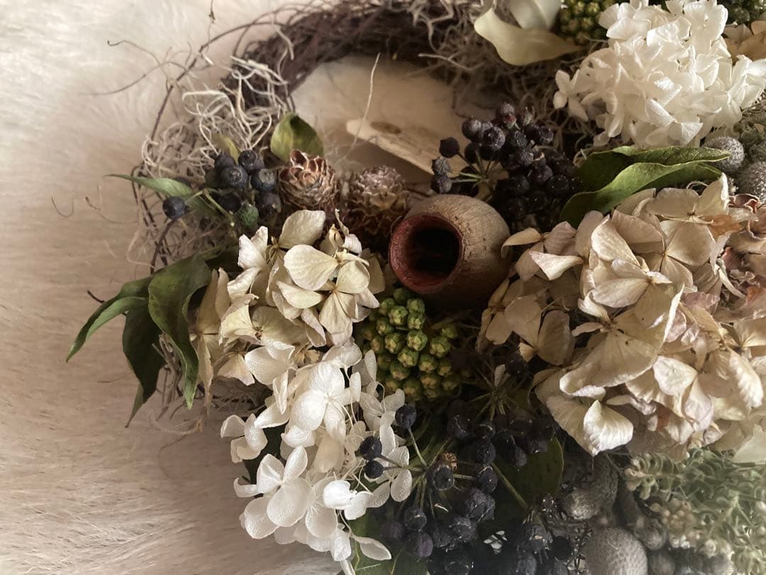 おまとめ⭐︎wreath #263秋色紫陽花  クラシカル リース