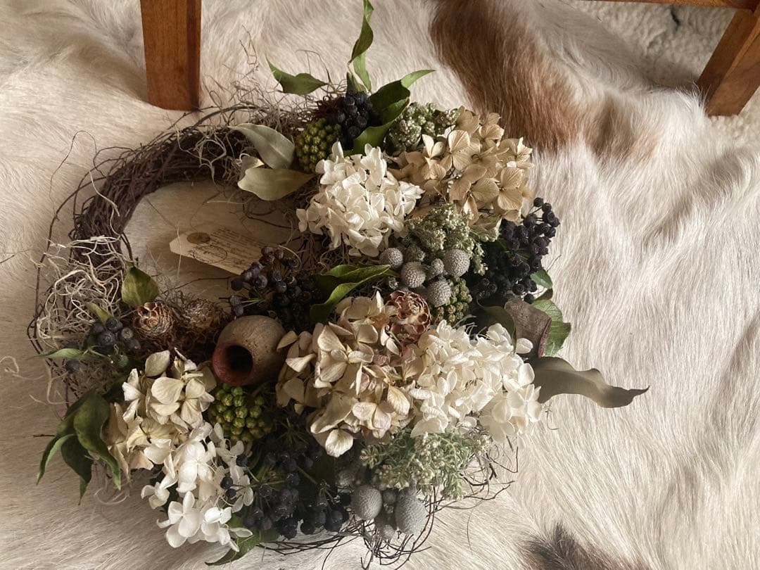おまとめ⭐︎wreath #263秋色紫陽花  クラシカル リース
