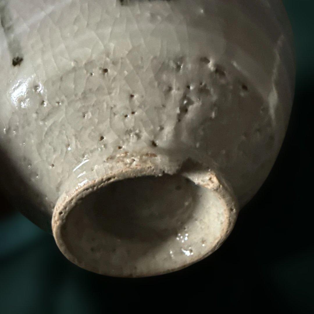 萩焼茶盌　「壺中日月長」に糸瓜柄