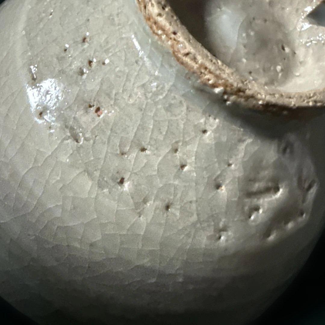 萩焼茶盌　「壺中日月長」に糸瓜柄